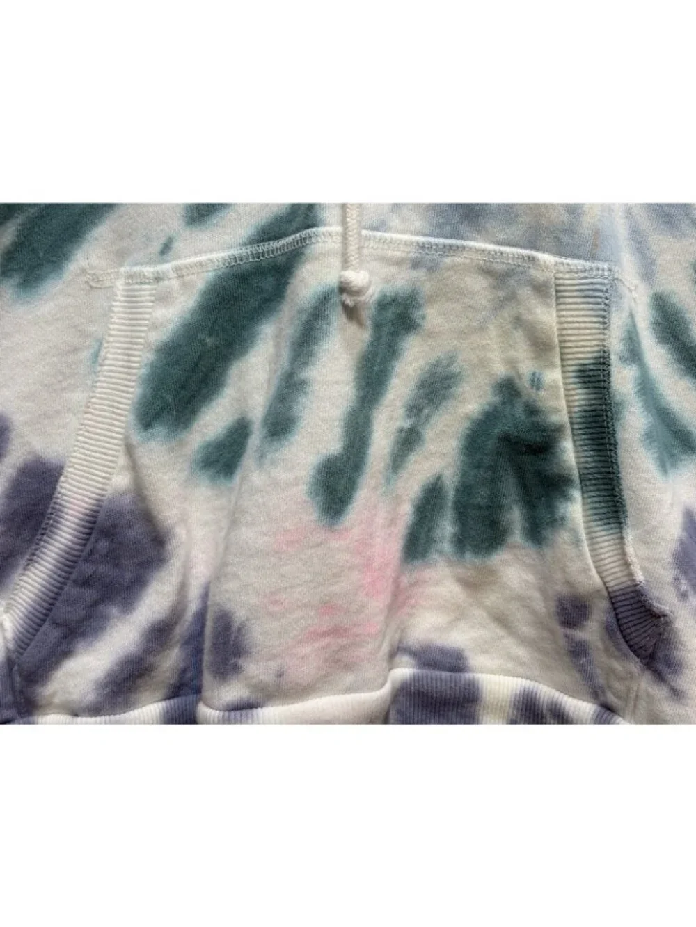 Lucky Brand Hoodie Women's Medium Colorful Hippie Pullover Fleece Pocket GUC - Picture 2 of 15